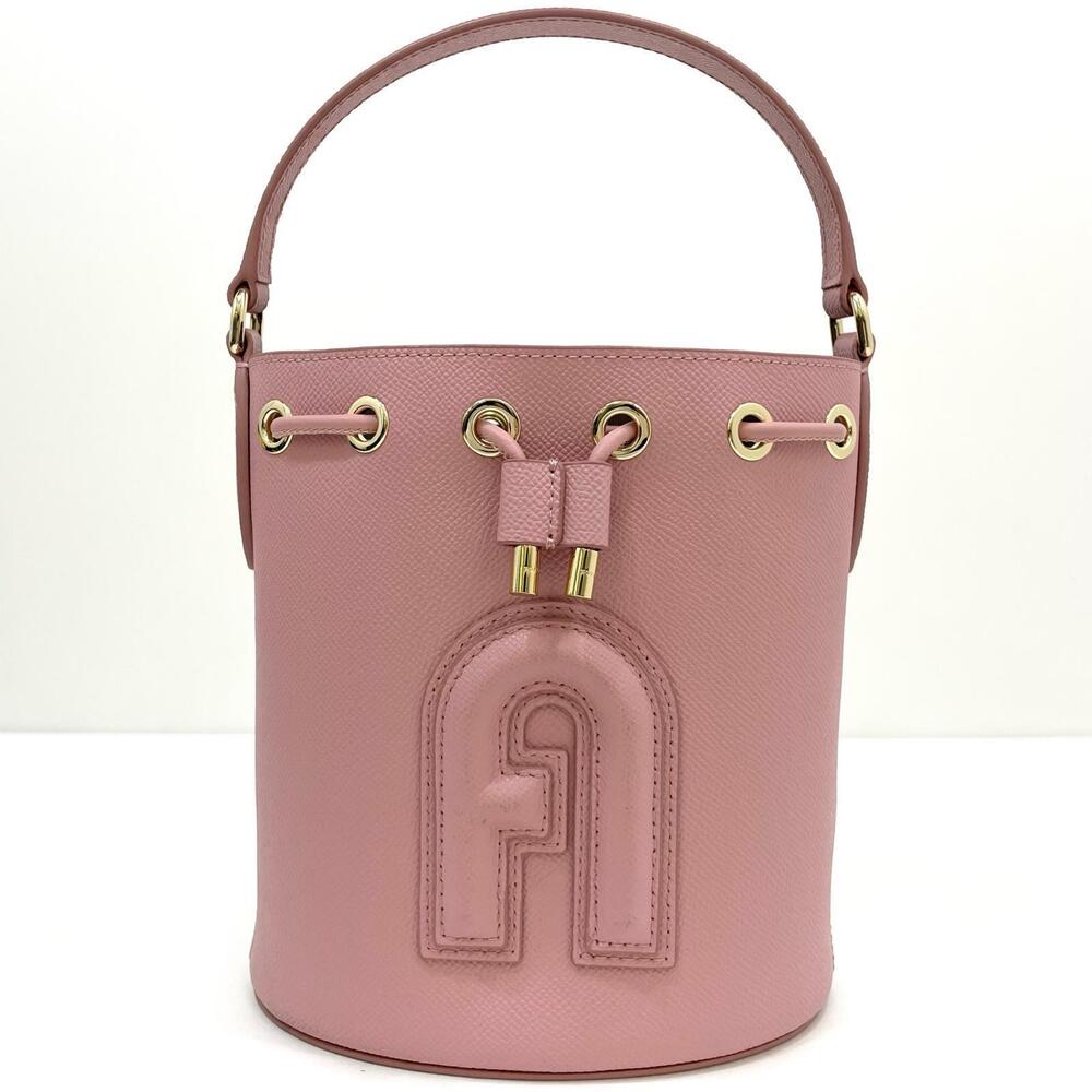 Furla Bag Shoulder Handbag Clio Pink Bucket
